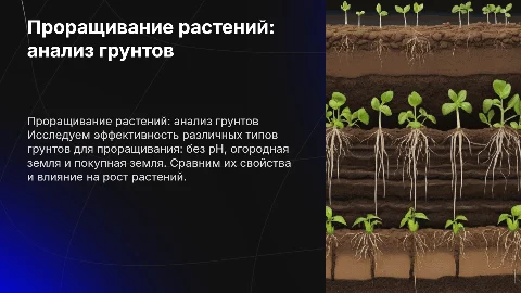 Проращивание растений: Сравнительный анализ грунтов