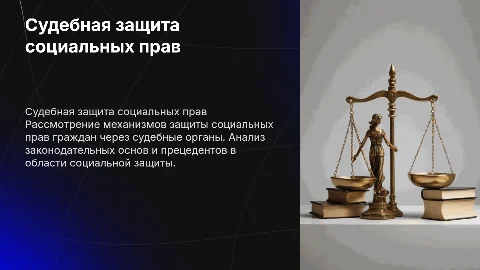 Судебная защита социальных прав граждан