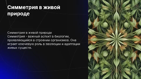симетрия в живой природе