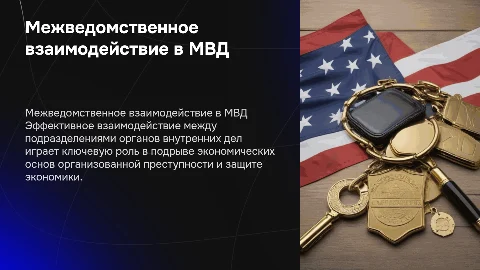 Межведомственное взаимодействие в МВД и борьба с преступностью