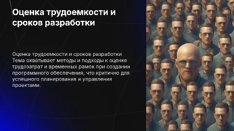 Оценка трудоемкости и сроков разработки ПО