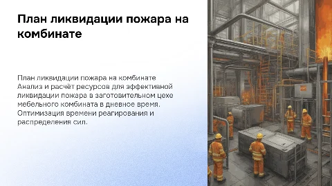 Проект расчёта сил и средств для ликвидации пожара