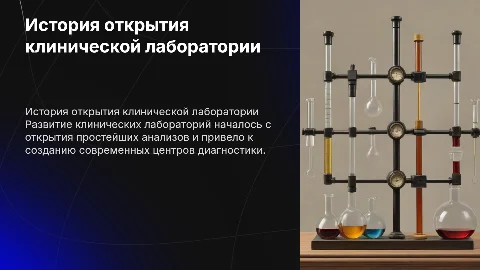 История открытия медицинской клинической лаборатории