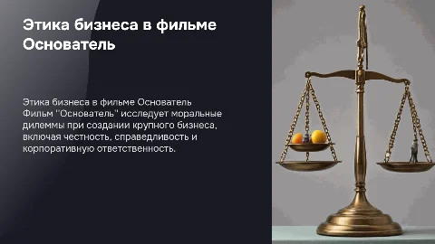 Этика бизнеса: Моральные дилеммы в фильме Основатель