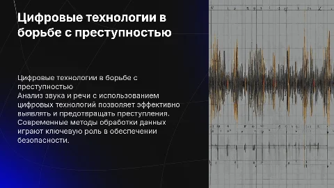 Цифровые технологии анализа звука и речи в борьбе с преступностью