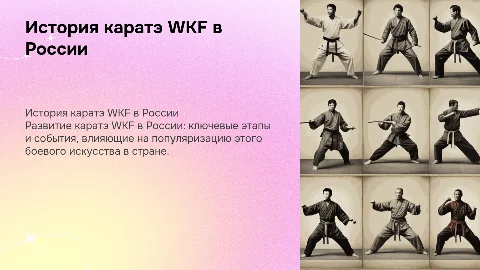 История и развитие каратэ WKF в России