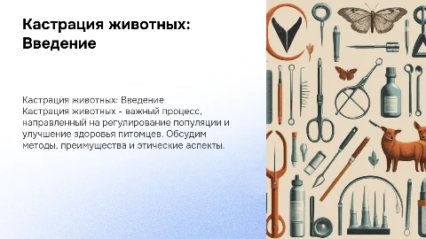Кастрация животных