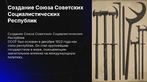 Создание СССР