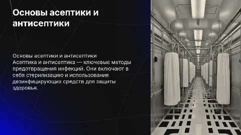 Понятие асептики и антисептики