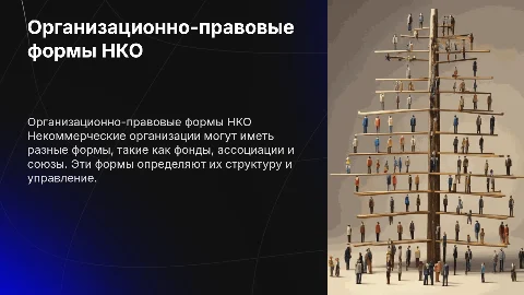 Организационно-правовые формы некоммерческих организаций