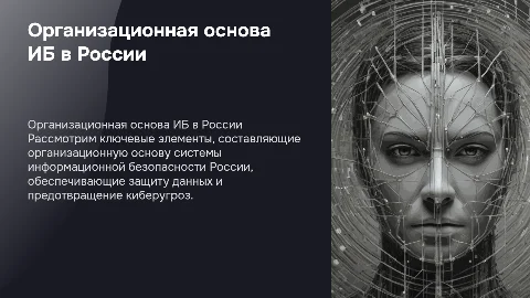 Основные элементы организационной основы ИБ в России