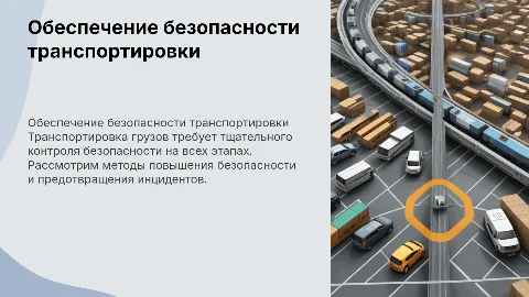 Обеспечение безопасности транспортировки
