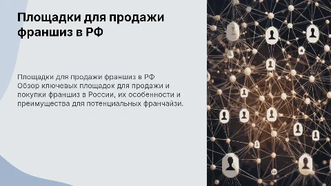 подробное описание площадок по продаже франшиз рф