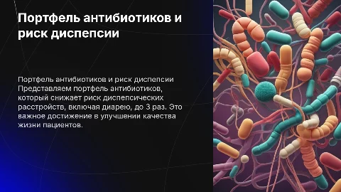 Портфель антибиотиков: снижение риска диспепсических расстройств