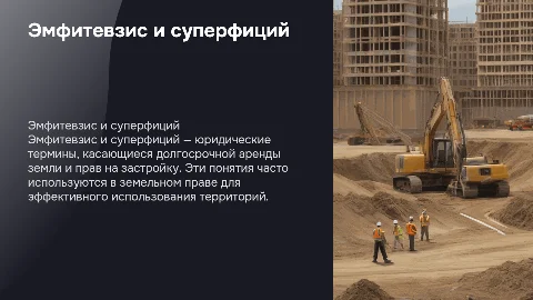 Эмфитевзис и суперфиций