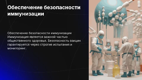 обеспечение безопасности иммунизации
