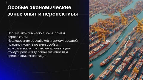 Использование особых экономических зон для деловой активности