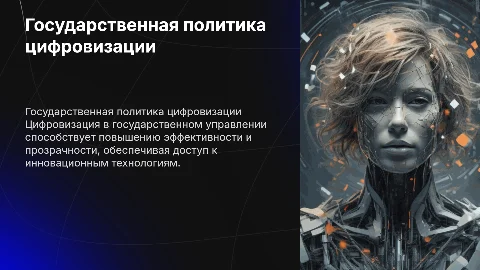 Государственная политика в сфере цифровизации