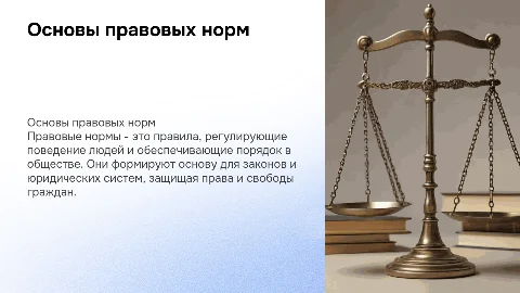 Основы правовых норм