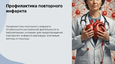 Профилактика повторного инфаркта миокарда: сестринская деятельность