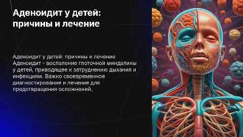 Аденоидит у детей