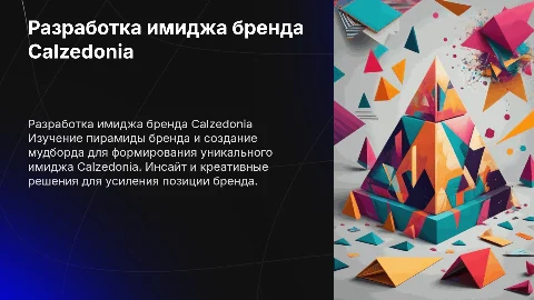Разработка имиджа компании и пирамиды бренда Calzedonia