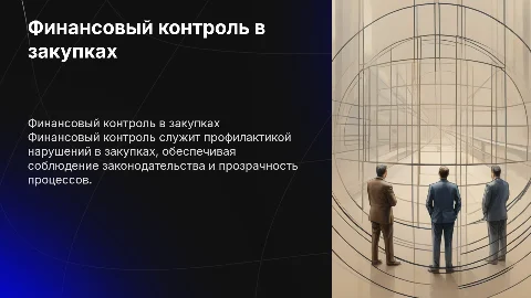 Финансовый контроль как профилактика нарушений в закупках