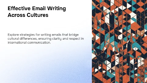Communicating Across Cultures: Writing Emails