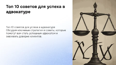 Топ 10 советов как стать успешным адвокатом