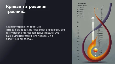 кривая титрования аминокислоты треонина