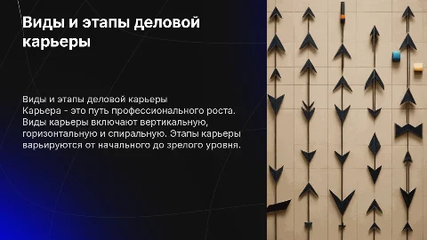 Виды и этапы деловой карьеры