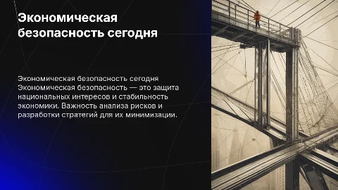 Экономическая безопасность