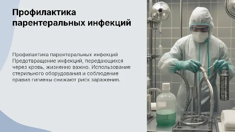 Профилактика парентеральных инфекций