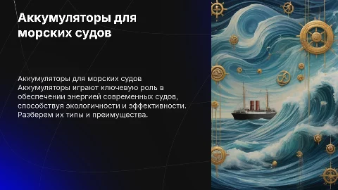 Аккумуляторы на судах