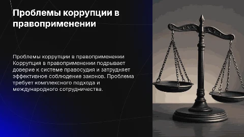 проблемы коррупции в правоприменении проект