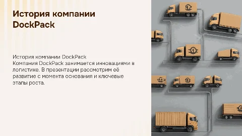 История развития и описание компании “DockPack”