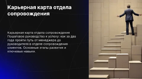 Карьерная карта: от менеджера до руководителя за 2 года
