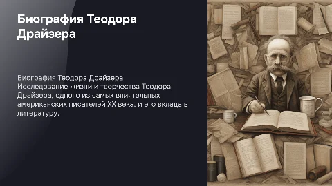Биография теодора драйзера