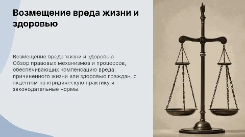 Возмещение вреда, причиненного жизни или здоровью гражданина
