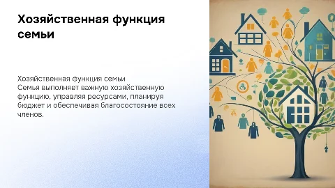 хозяйственная функция семьи