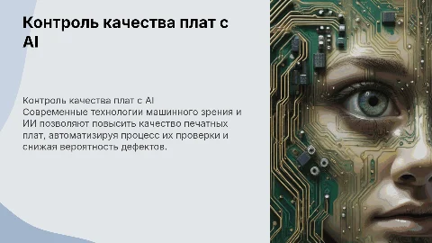 Контроль качества печатных плат с AI: разработка системы