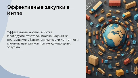 Эффективные закупки в Китае: от поиска поставщика до поставки