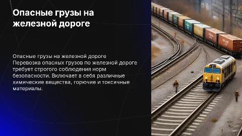 Опасные грузы на железной дороге
