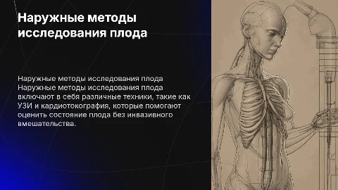 наружные методы исследования плода