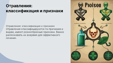 Отравления: классификация, признаки и диагностика