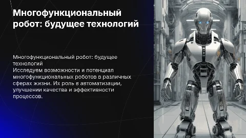 многофункциональный робот