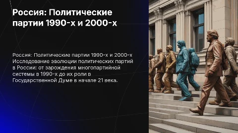 Россия в 1990 и политические партии в Госдуме 21 века