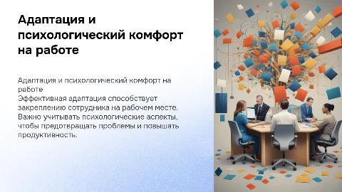 Адаптация в организации и психологические проблемы на работе
