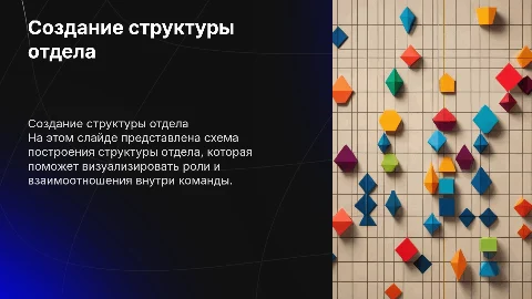 Нарисовать структуру отдела