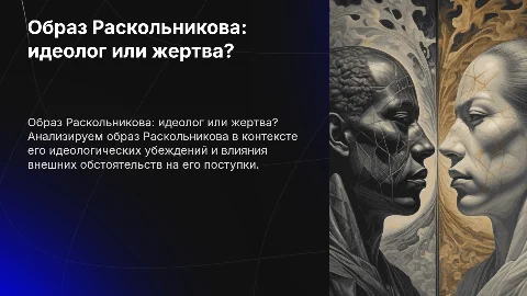 Образ раскольникова: герой-идеолог или дерева обстоятельств?